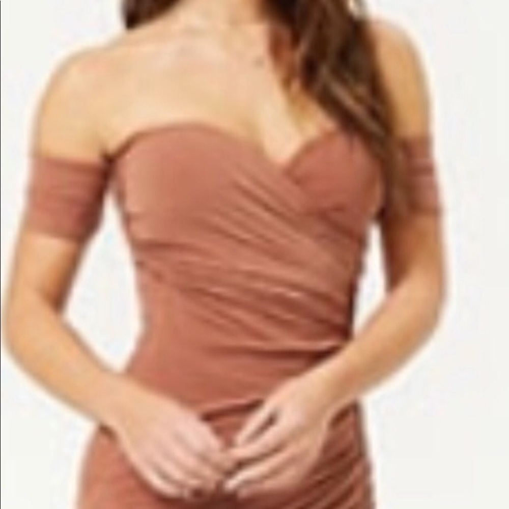 Mauve bodycon dress